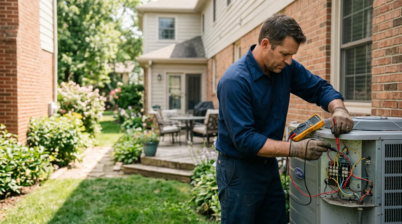 HVAC technician working near Sandyville, WV